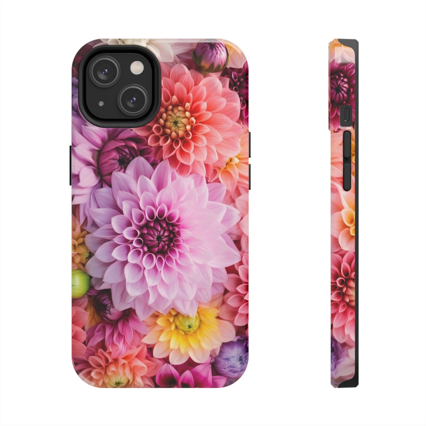 Floral Tough Phone Cases, Durable Phone Cover, Flower Print Case, Gift for Her, Spring Accessories, Custom Phone Case
