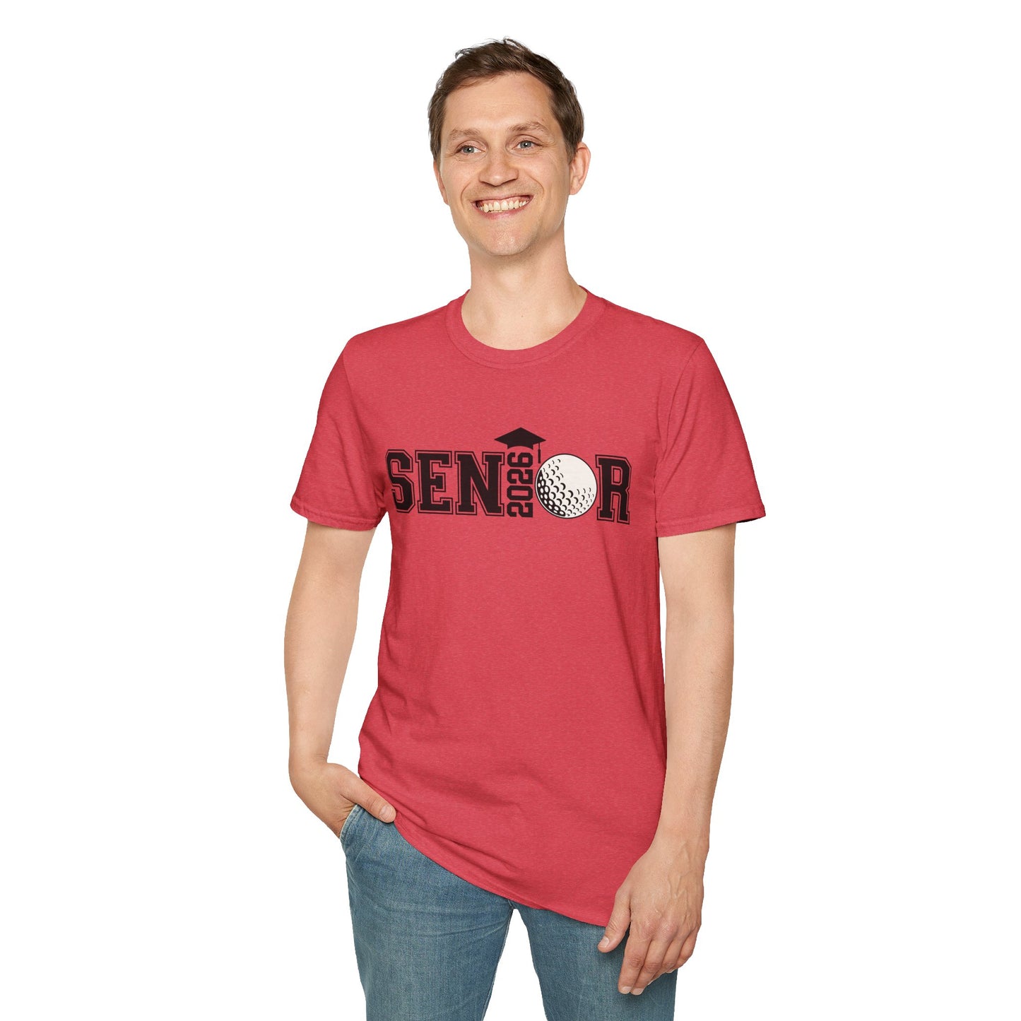 Senior Golf 2026 Unisex T-Shirt – Graduation Tee, Senior Shirt, Gift for Graduates, Class of 2026 Merchandise, Cool Casual Wear