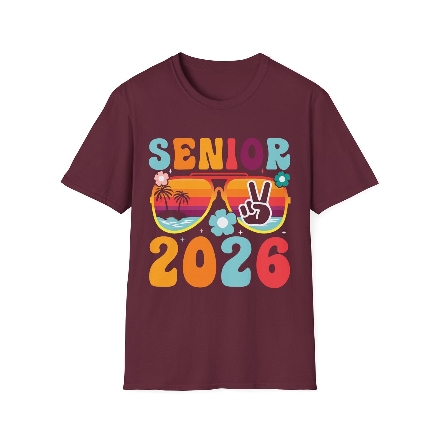 2026 Senior T-Shirt, Unisex Softstyle Tee, Graduation Gift, Summer Vibes Shirt, Class of 2026, Senior Celebration Apparel