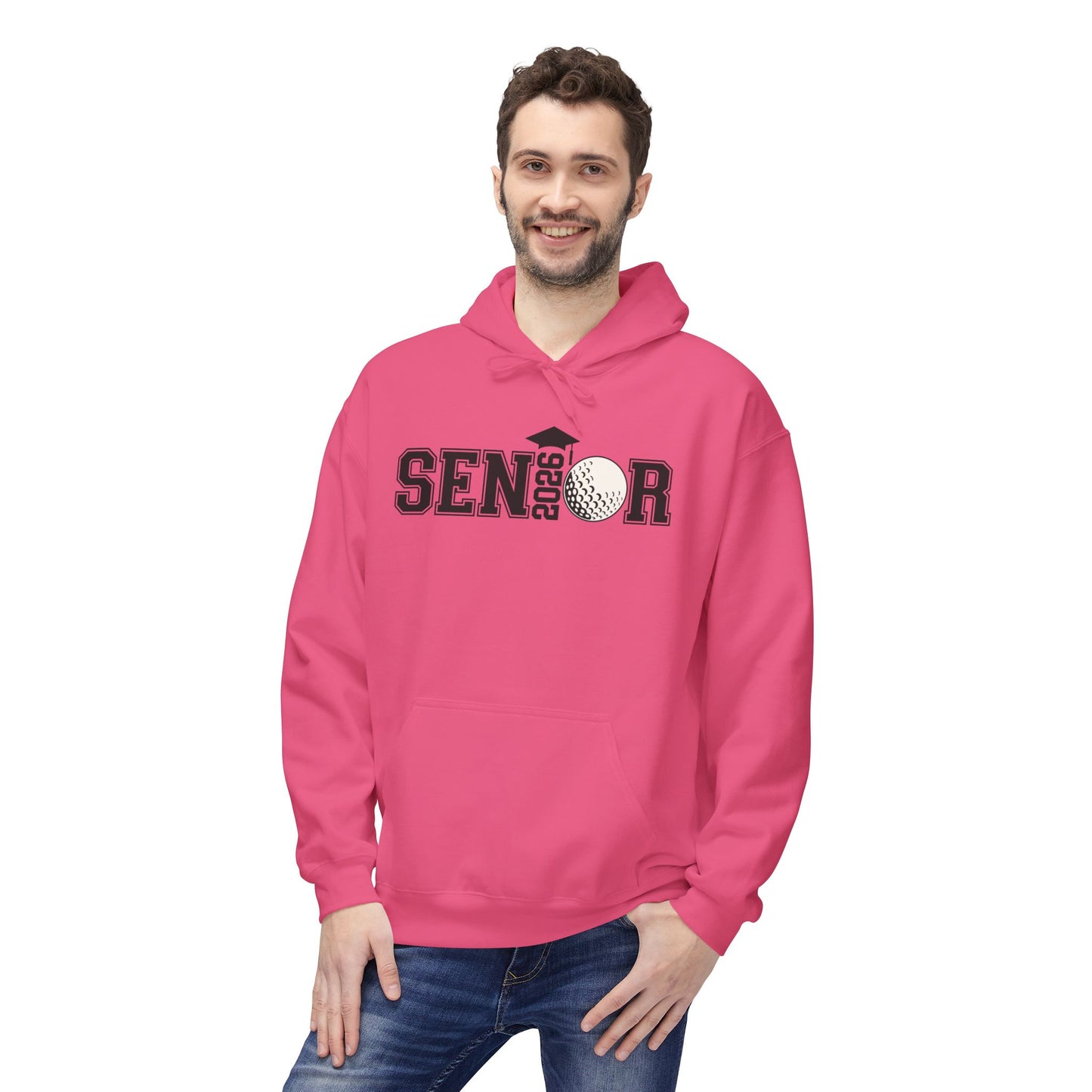 Senior- Golf Fleece Hoodie - Perfect for Graduates, Cozy Gift for Seniors, College Prep, Class of 2023, Warm and Stylish