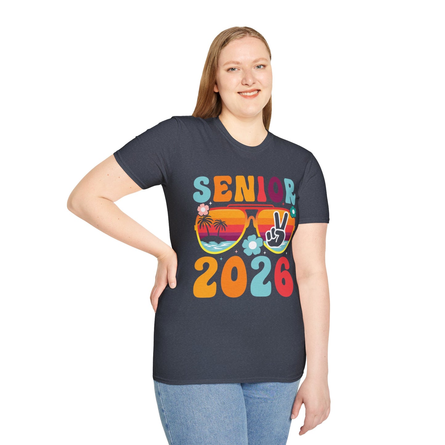 2026 Senior T-Shirt, Unisex Softstyle Tee, Graduation Gift, Summer Vibes Shirt, Class of 2026, Senior Celebration Apparel