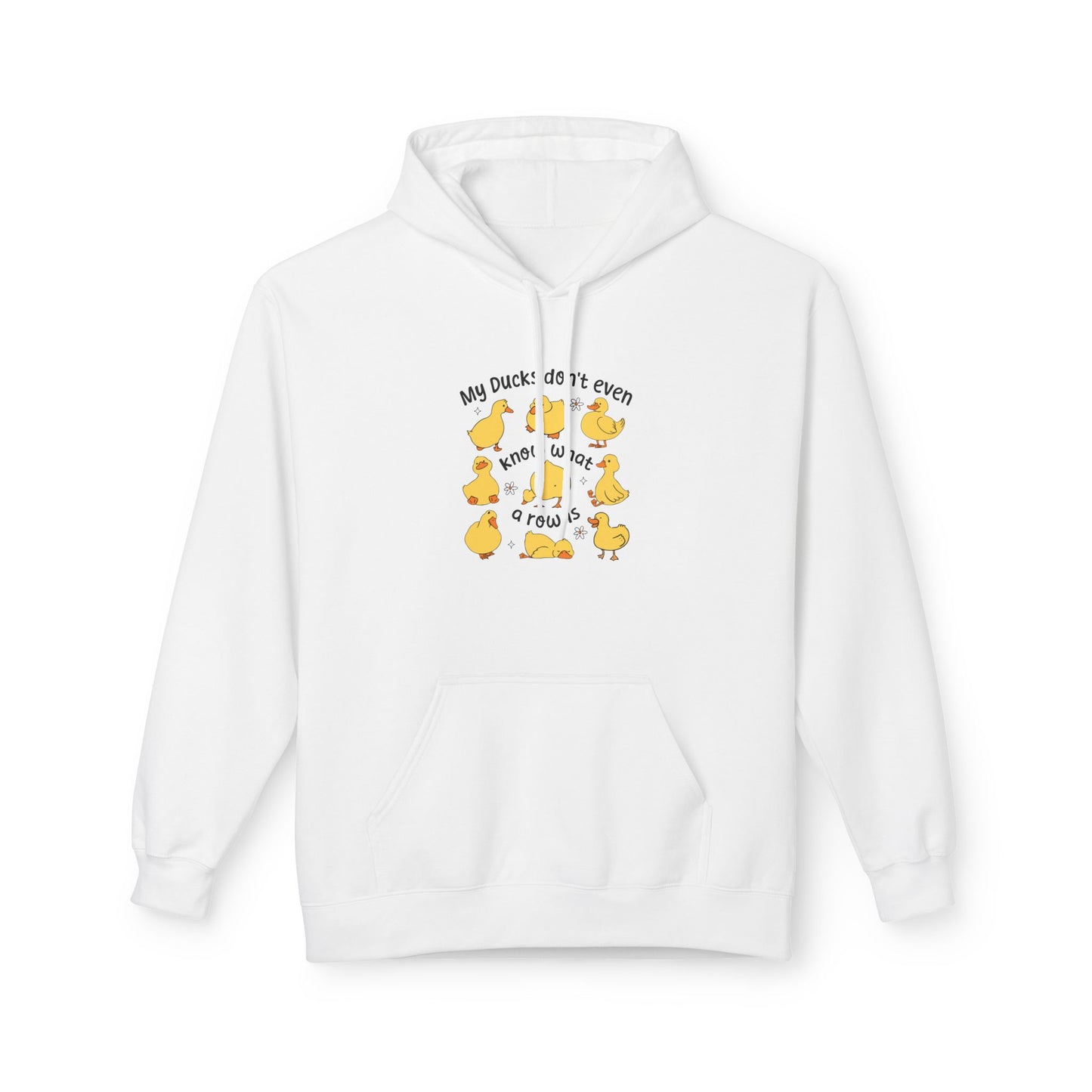 My Duck Didn’t Even Fleece Hoodie, Cozy Animal Lover Gift, Fun Birthday Present, Cute Casual Wear, Duck-Themed Apparel, Warm Hoodie