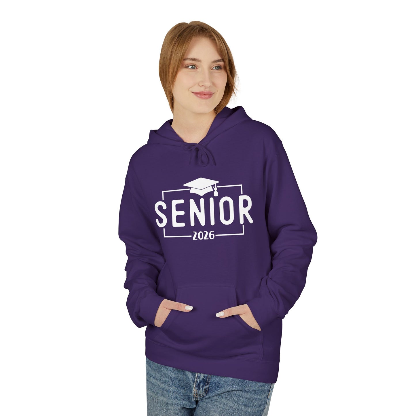 2026 Senior Unisex Midweight Fleece Hoodie, Graduation Gift, Class of 2026 Apparel, Cozy Hoodie, Unique Grad Clothing, High School Senior