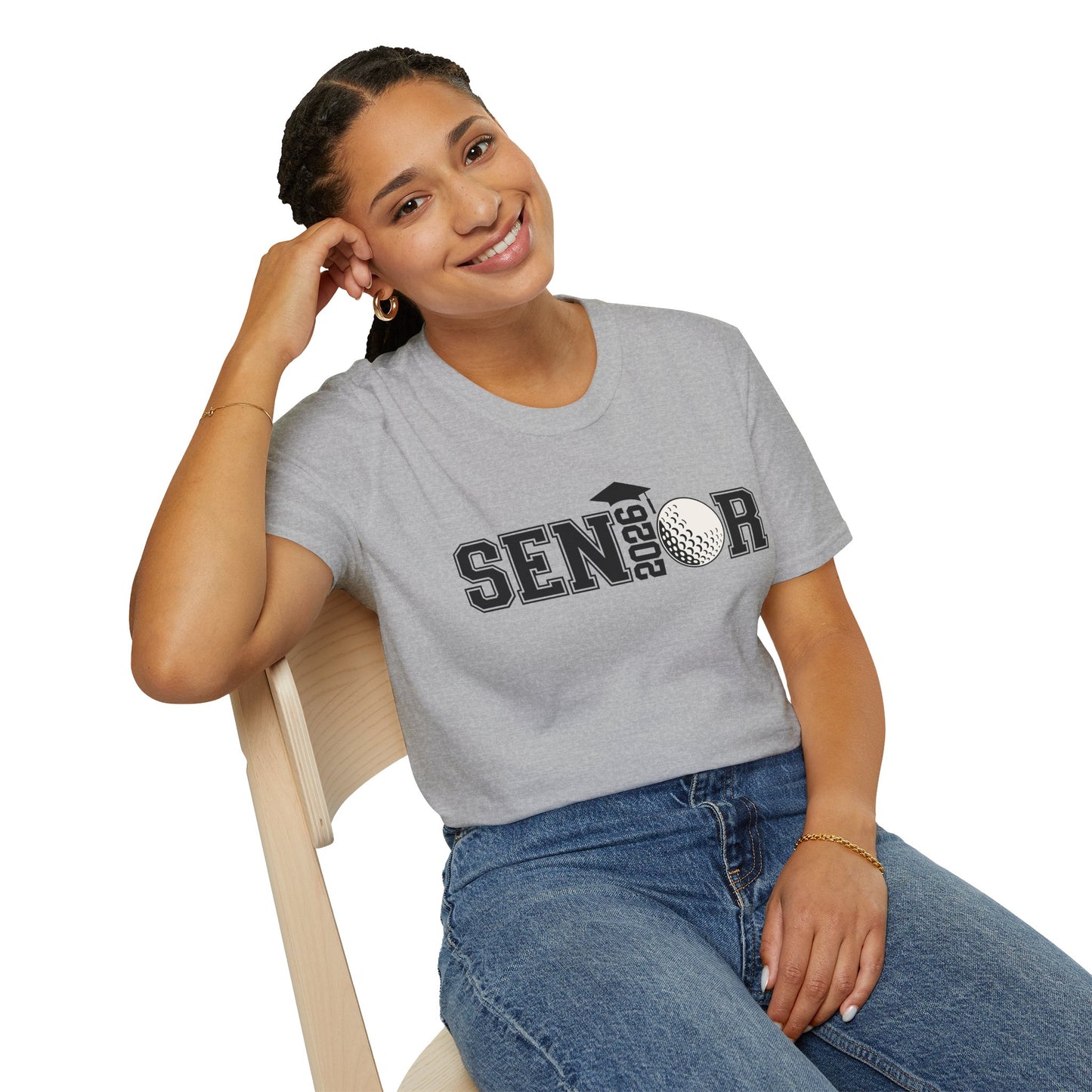 Senior Golf 2026 Unisex T-Shirt – Graduation Tee, Senior Shirt, Gift for Graduates, Class of 2026 Merchandise, Cool Casual Wear
