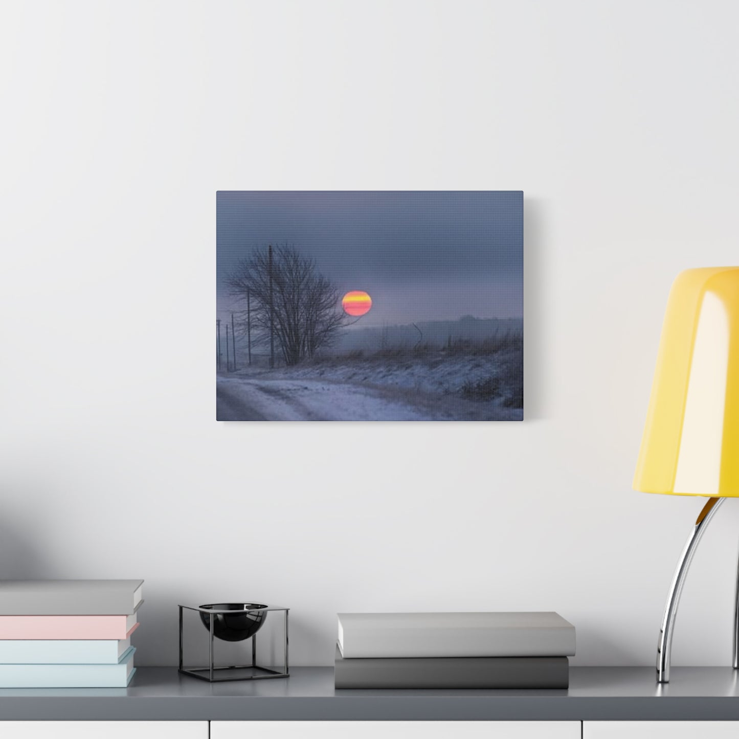 Serene Sunset Canvas Print, Home Decor Art, Relaxing Wall Art, Nature Decor, Scenic Landscape, Perfect Gift for Nature Lovers