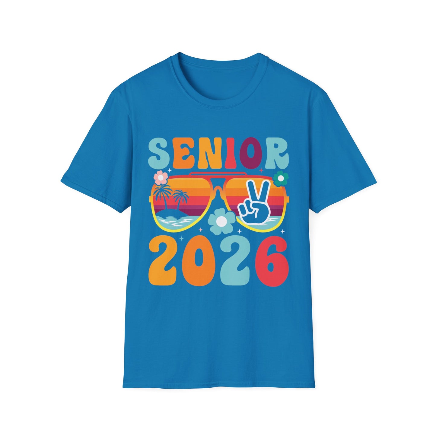 2026 Senior T-Shirt, Unisex Softstyle Tee, Graduation Gift, Summer Vibes Shirt, Class of 2026, Senior Celebration Apparel