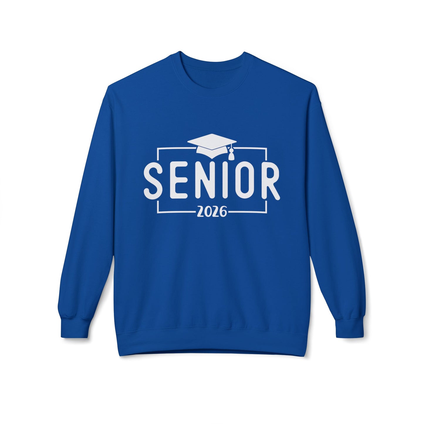 Senior 2026 Fleece Crewneck Sweatshirt - Perfect for Graduation, Class of 2026, Cozy Gift for Graduates, Unisex Crew Sweatshirt, Casual Wear