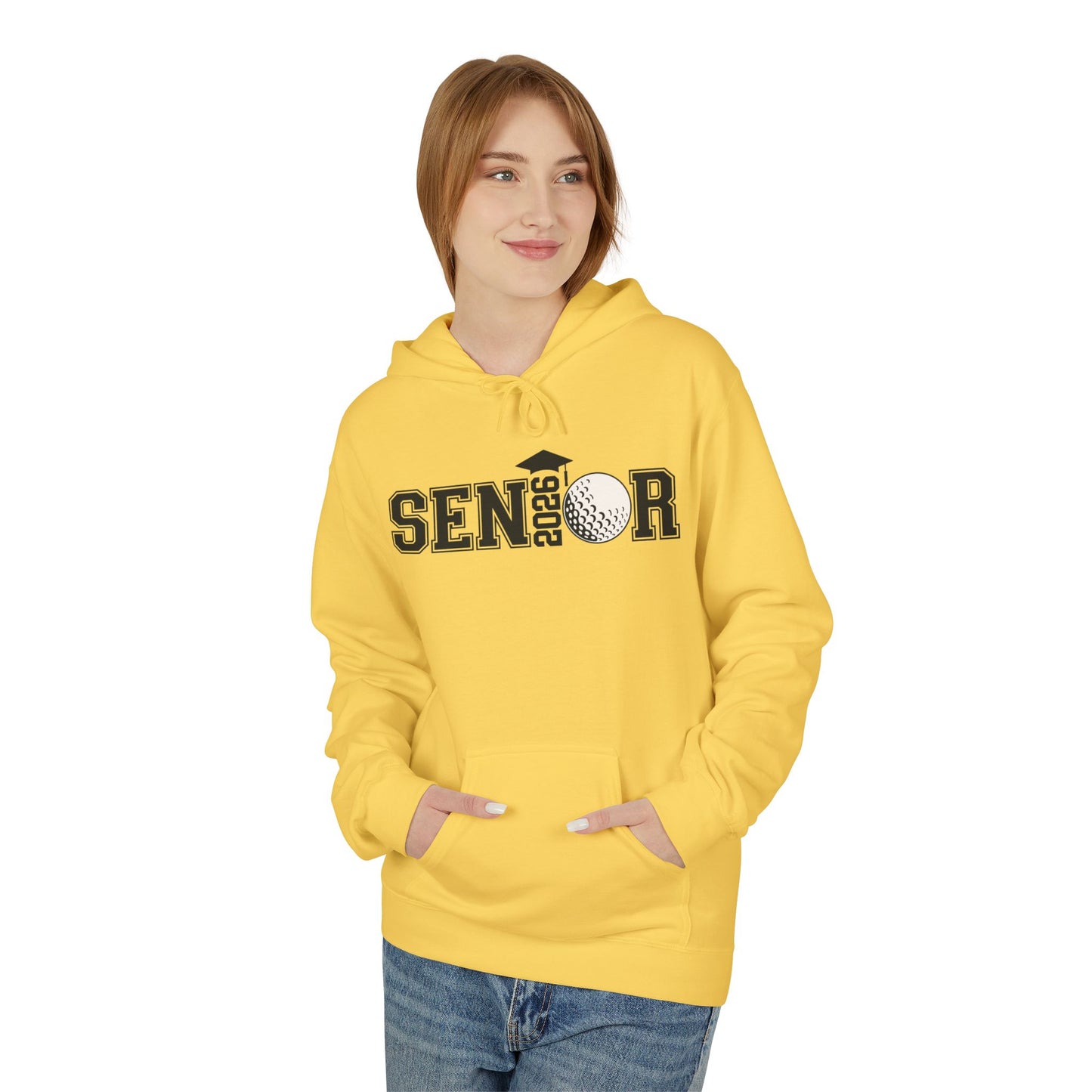 Senior- Golf Fleece Hoodie - Perfect for Graduates, Cozy Gift for Seniors, College Prep, Class of 2023, Warm and Stylish