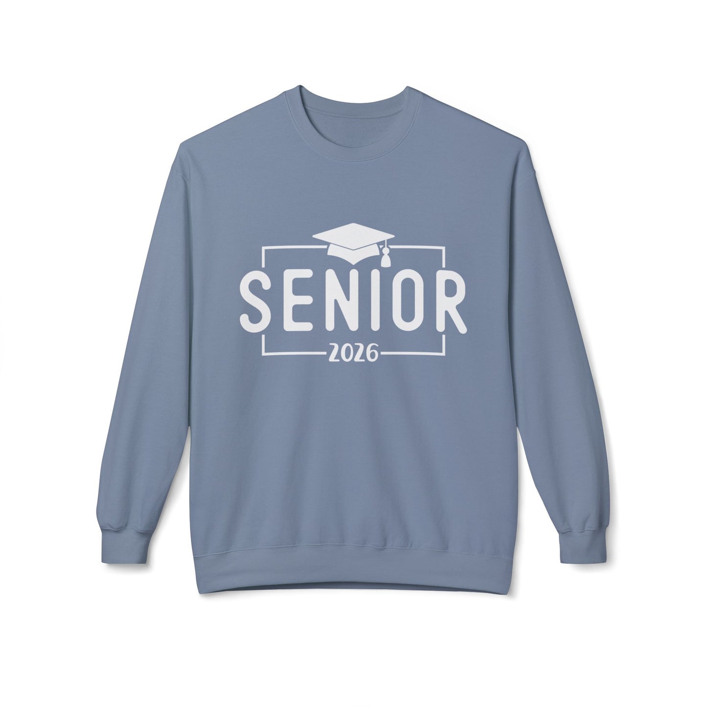 Senior 2026 Fleece Crewneck Sweatshirt - Perfect for Graduation, Class of 2026, Cozy Gift for Graduates, Unisex Crew Sweatshirt, Casual Wear