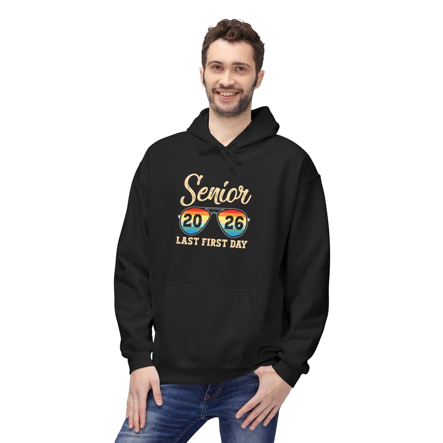 Senior Last First Day Hoodie, Graduation Gift, Class of 2024 Sweatshirt, College Bound Apparel, Unisex Fleece Hoodie