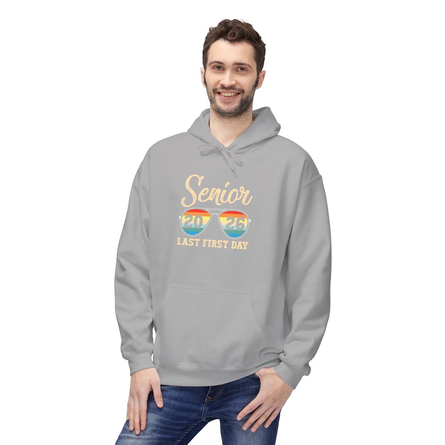Senior Last First Day Hoodie, Graduation Gift, Class of 2024 Sweatshirt, College Bound Apparel, Unisex Fleece Hoodie