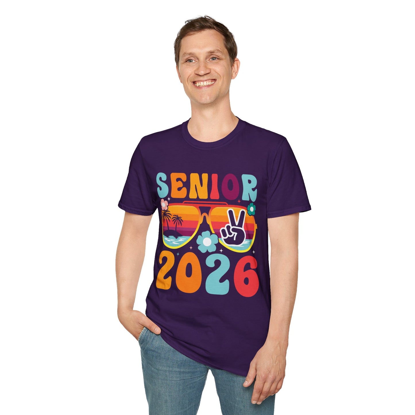 2026 Senior T-Shirt, Unisex Softstyle Tee, Graduation Gift, Summer Vibes Shirt, Class of 2026, Senior Celebration Apparel