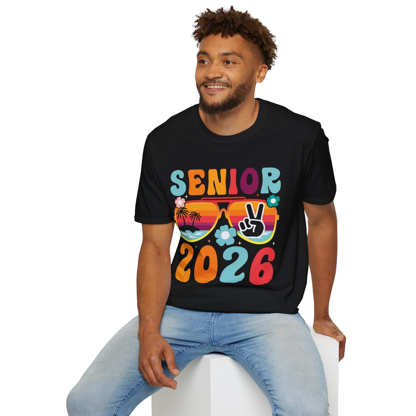 2026 Senior T-Shirt, Unisex Softstyle Tee, Graduation Gift, Summer Vibes Shirt, Class of 2026, Senior Celebration Apparel