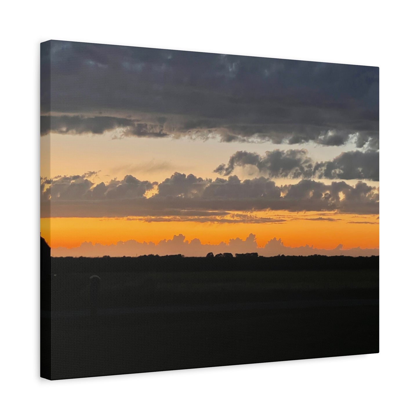 Sunset Canvas Art Print, Wall Decor for Home, Gift for Nature Lovers, Modern Art, Vibrant Landscape, Living Room Decor