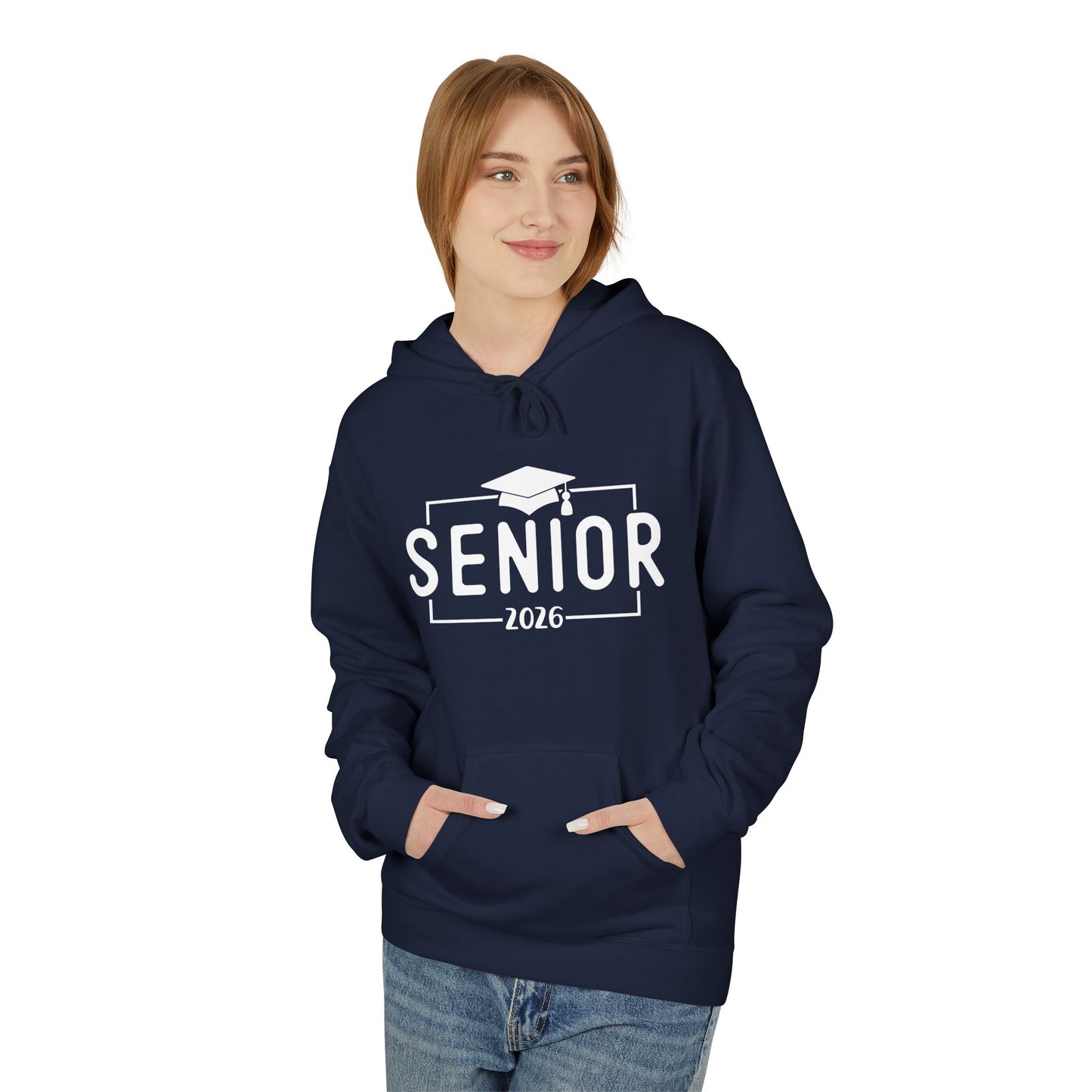 2026 Senior Unisex Midweight Fleece Hoodie, Graduation Gift, Class of 2026 Apparel, Cozy Hoodie, Unique Grad Clothing, High School Senior