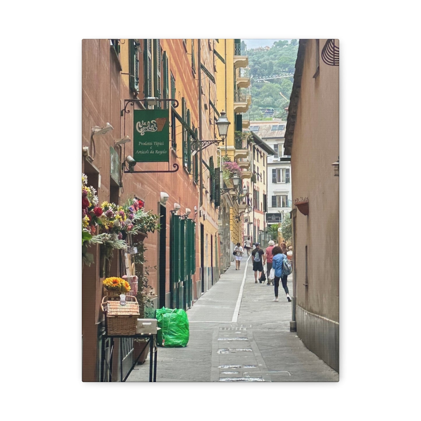 Charming Italy Street Scene Canvas Wall Art, Home Decor, Gift for Art Lovers, Cozy Living Room Decoration, Gallery Wall Accent