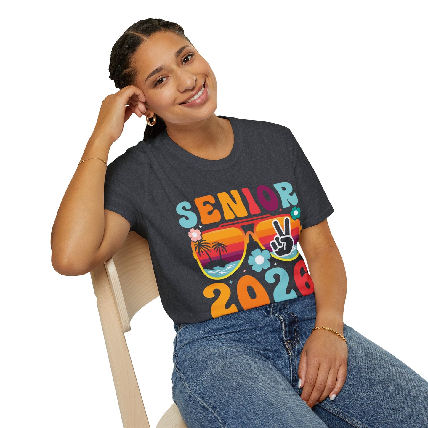 2026 Senior T-Shirt, Unisex Softstyle Tee, Graduation Gift, Summer Vibes Shirt, Class of 2026, Senior Celebration Apparel