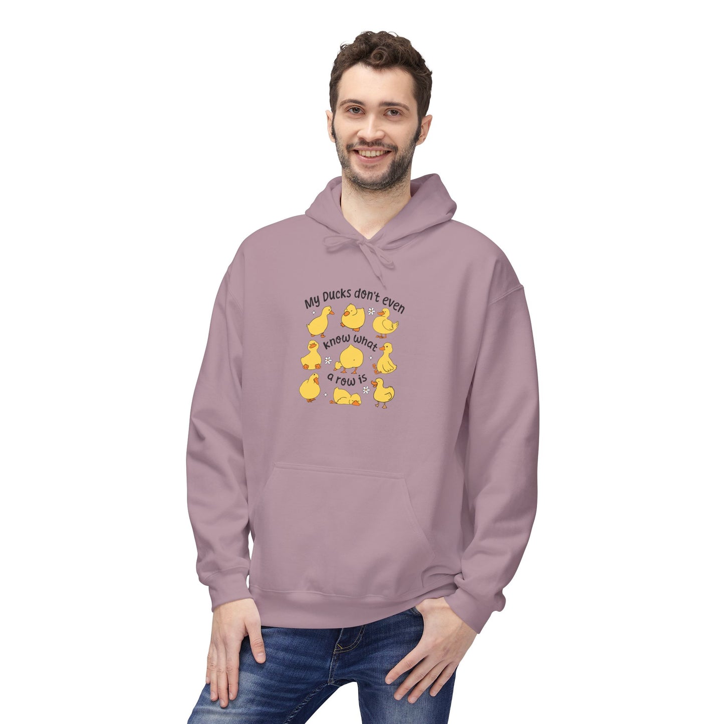 My Duck Didn’t Even Fleece Hoodie, Cozy Animal Lover Gift, Fun Birthday Present, Cute Casual Wear, Duck-Themed Apparel, Warm Hoodie