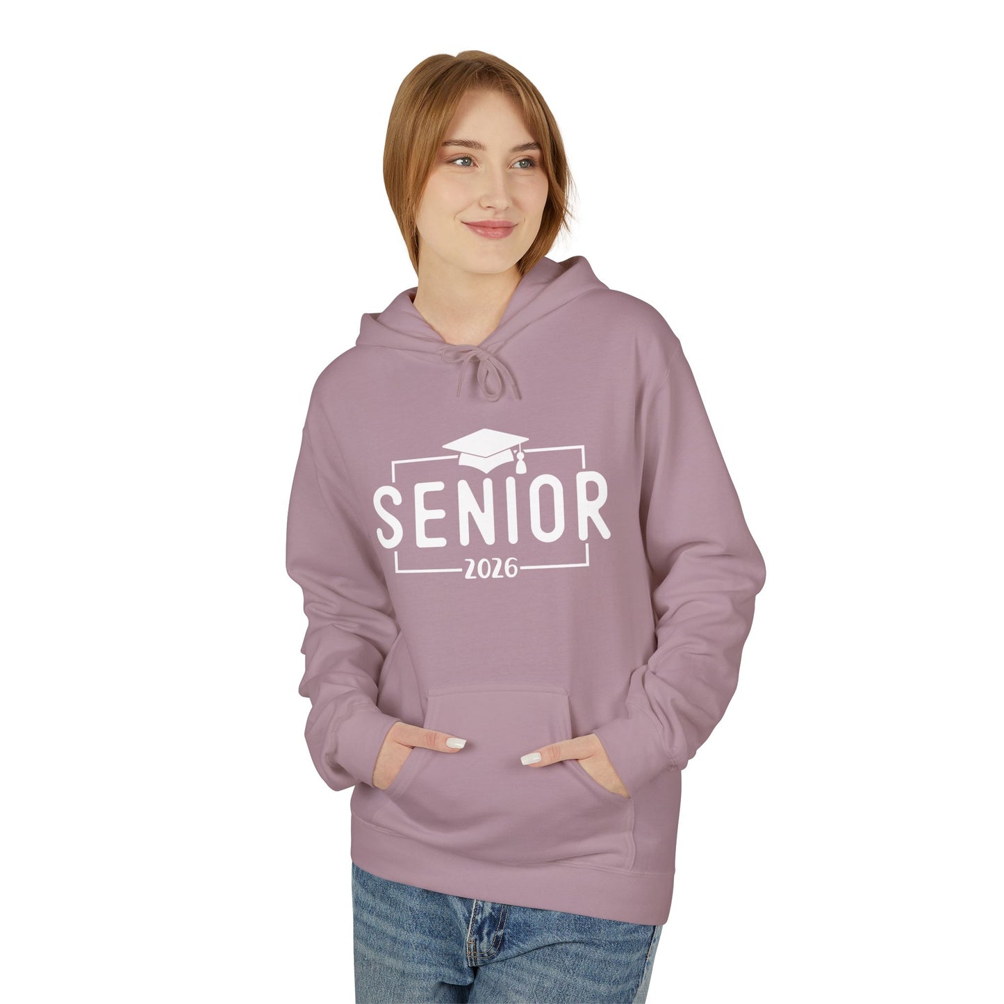 2026 Senior Unisex Midweight Fleece Hoodie, Graduation Gift, Class of 2026 Apparel, Cozy Hoodie, Unique Grad Clothing, High School Senior