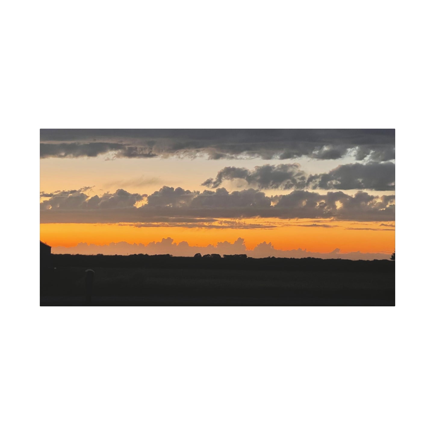 Sunset Canvas Art Print, Wall Decor for Home, Gift for Nature Lovers, Modern Art, Vibrant Landscape, Living Room Decor