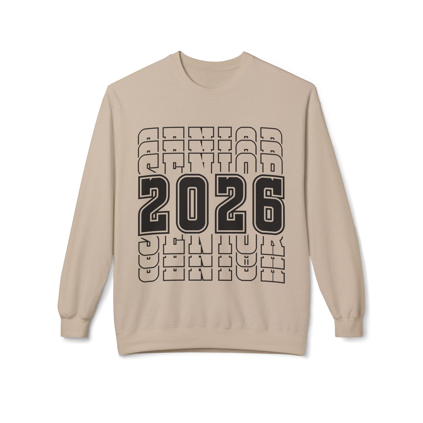 Stylish Senior Sweatshirt for Class of 2026, Unisex Crewneck, Graduation Gift, College Bound, Cozy Apparel, Trendy Layering Piece