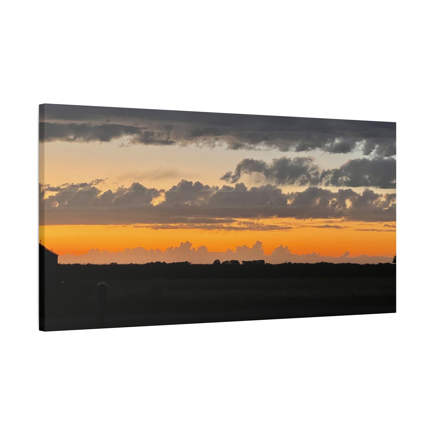 Sunset Canvas Art Print, Wall Decor for Home, Gift for Nature Lovers, Modern Art, Vibrant Landscape, Living Room Decor