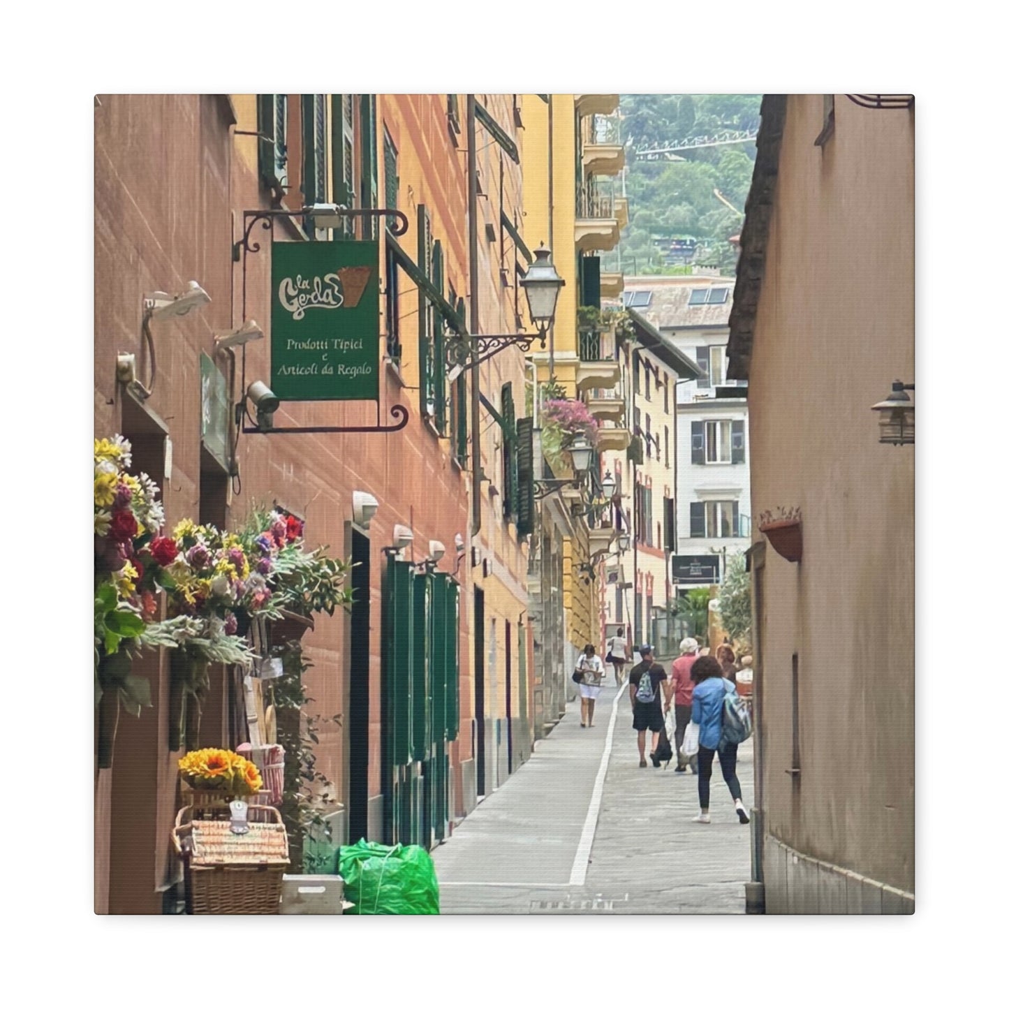 Charming Italy Street Scene Canvas Wall Art, Home Decor, Gift for Art Lovers, Cozy Living Room Decoration, Gallery Wall Accent
