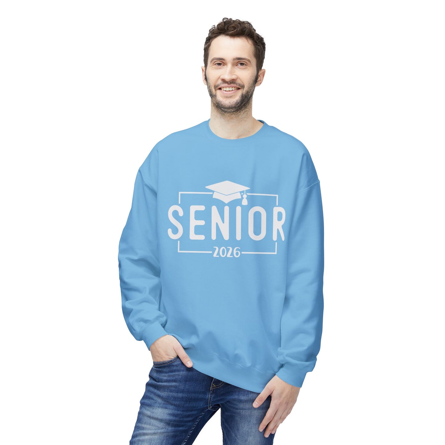 Senior 2026 Fleece Crewneck Sweatshirt - Perfect for Graduation, Class of 2026, Cozy Gift for Graduates, Unisex Crew Sweatshirt, Casual Wear