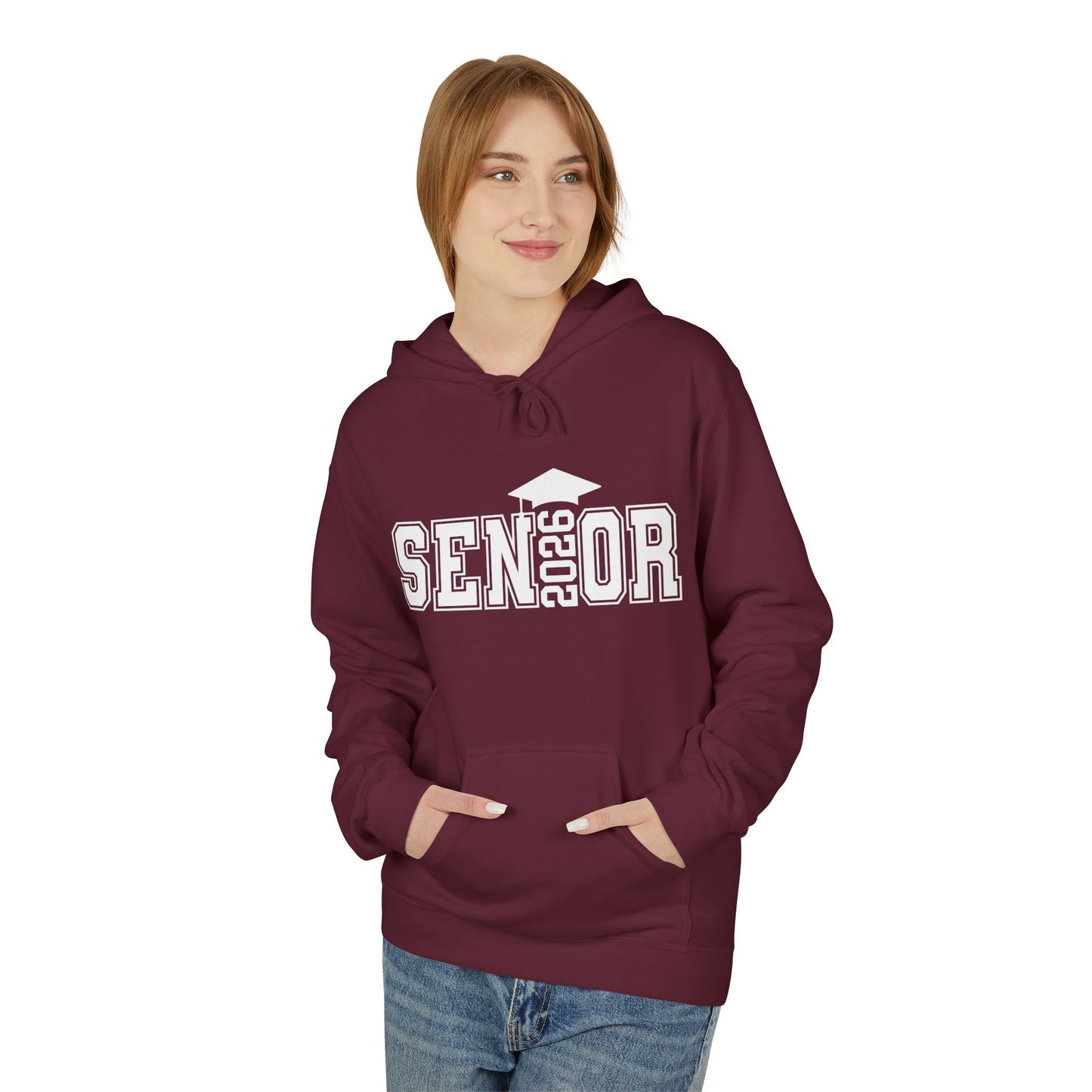 Senior Fleece Hoodie, Cozy Graduation Gift, Class of 2024 Sweatshirt, Unisex Hoodie, Senior Spirit Wear, Comfortable Casual Wear