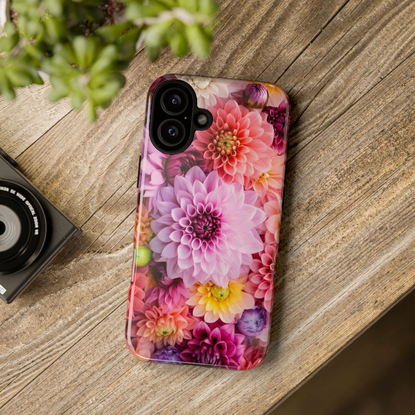 Floral iPhone Case, Tough Floral Phone Cover, Flower Pattern Case, Spring Design, Gift for Her, Durable Phone Accessory