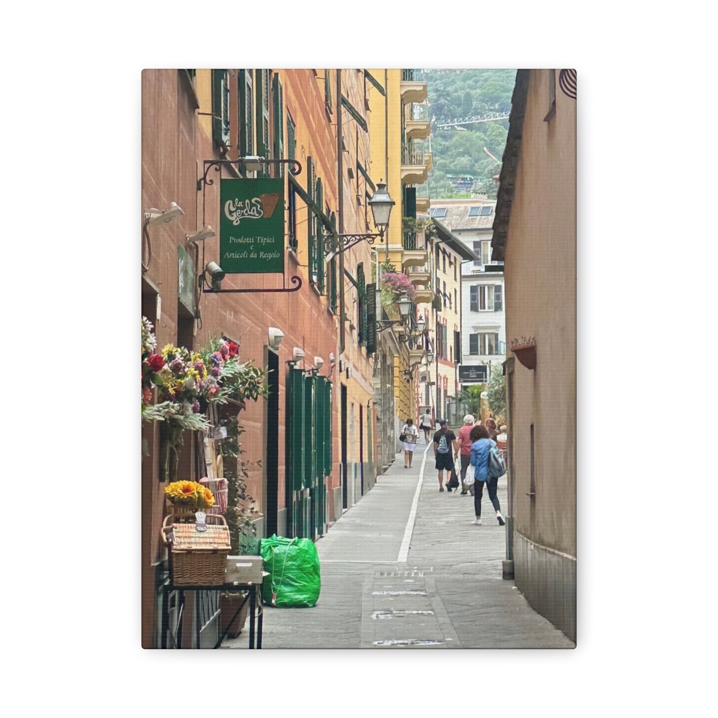 Charming Italy Street Scene Canvas Wall Art, Home Decor, Gift for Art Lovers, Cozy Living Room Decoration, Gallery Wall Accent