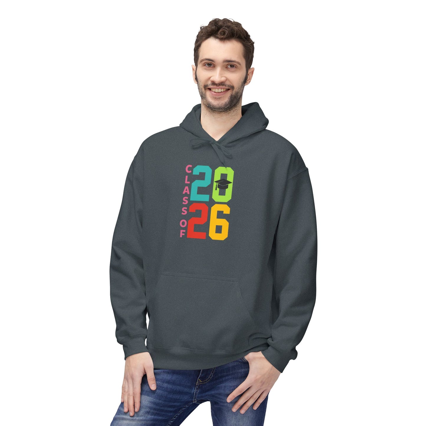 Class of 2026 Unisex Fleece Hoodie, Graduation Gift, College Bound Apparel, Cozy Layer, Student Spirit Wear