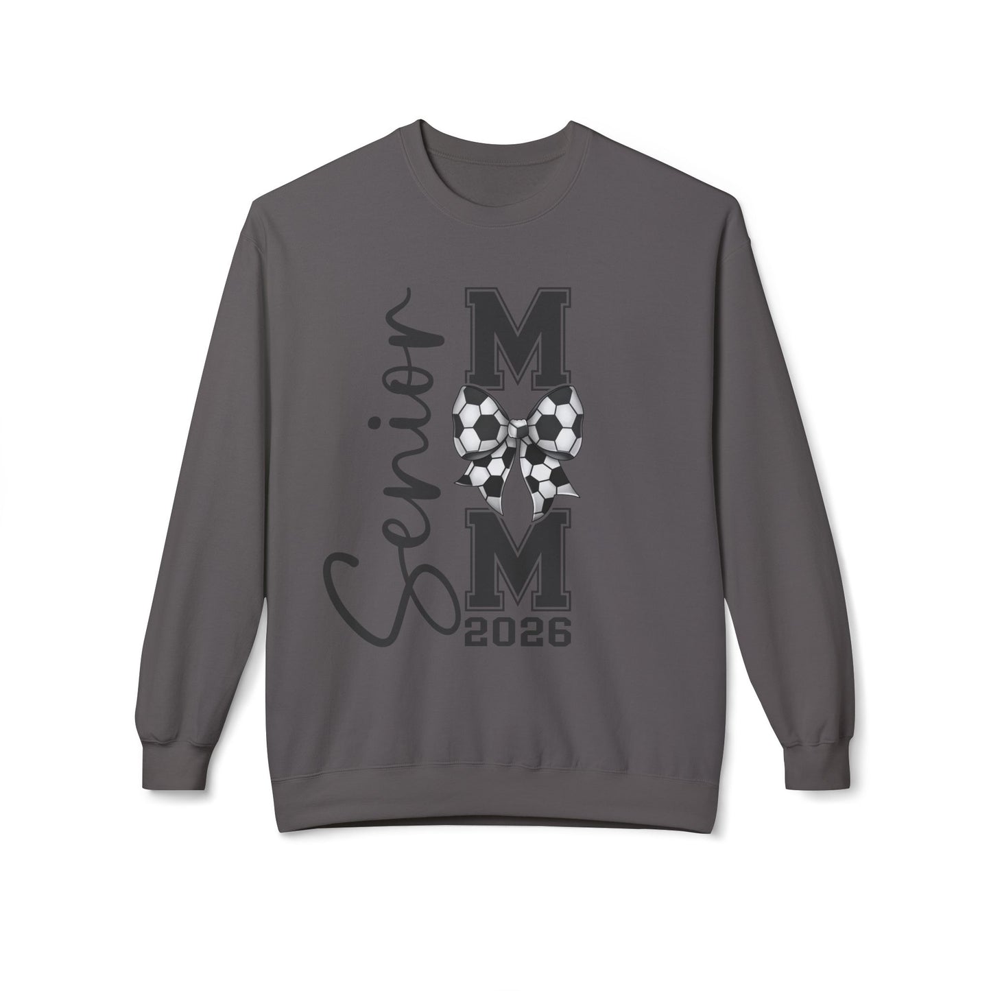 Senior Soccer Mom 2026Crewneck Sweatshirt | Unisex Fleece Pullover |