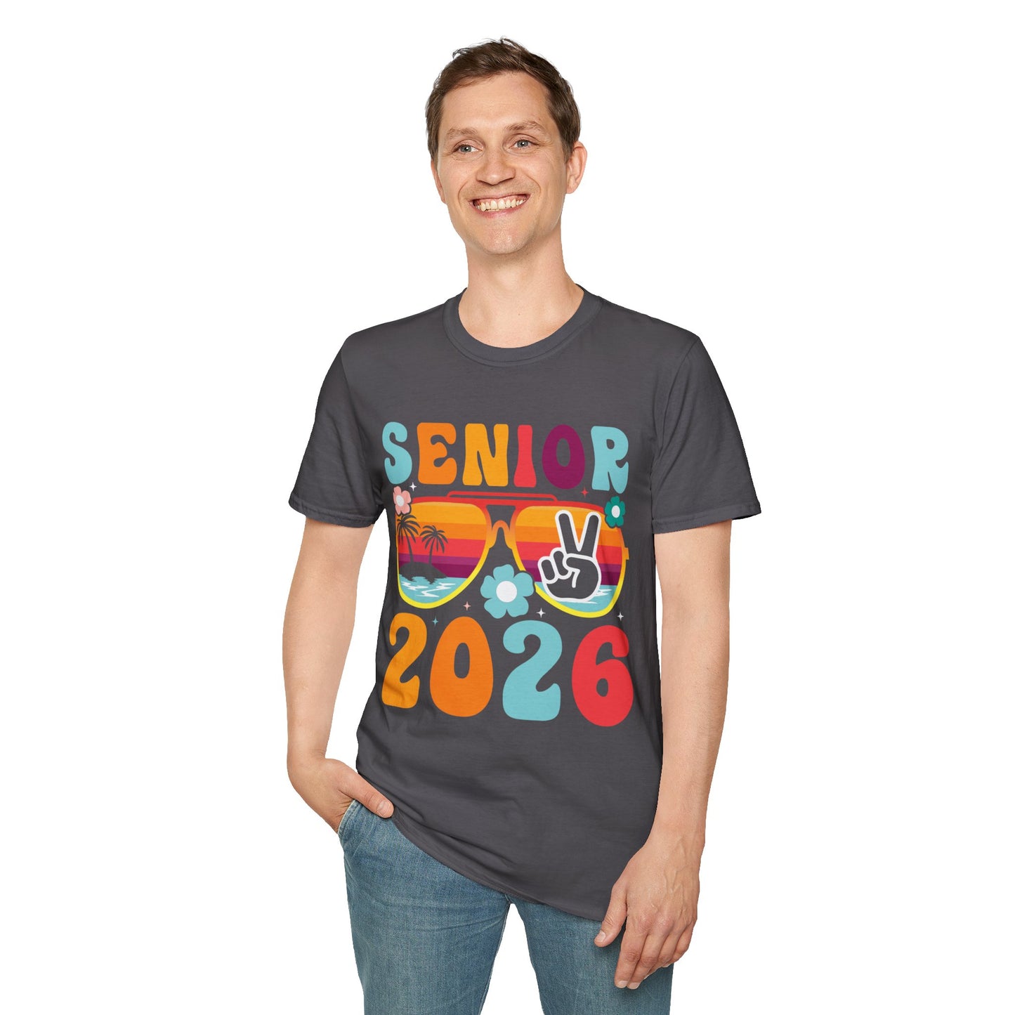 2026 Senior T-Shirt, Unisex Softstyle Tee, Graduation Gift, Summer Vibes Shirt, Class of 2026, Senior Celebration Apparel
