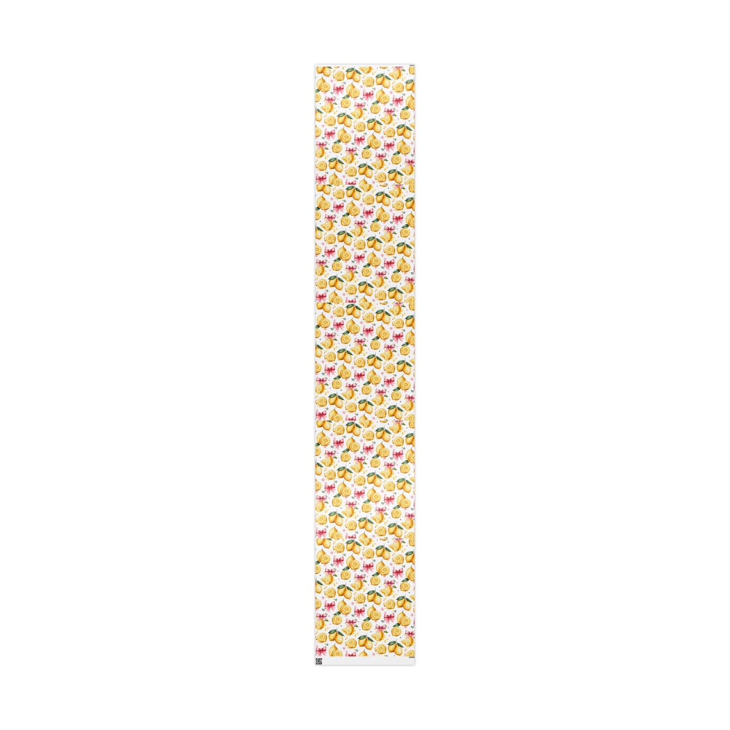Citrus-Inspired Gift Wrap Roll, Fresh Lemon Wrapping Paper for Birthdays, Weddings, Baby Showers, Eco-Friendly Gift Wrapping