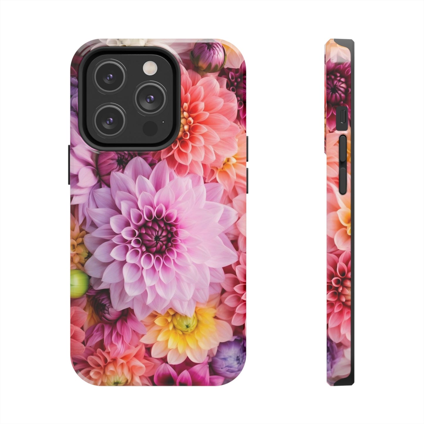 Floral Tough Phone Cases, Durable Phone Cover, Flower Print Case, Gift for Her, Spring Accessories, Custom Phone Case
