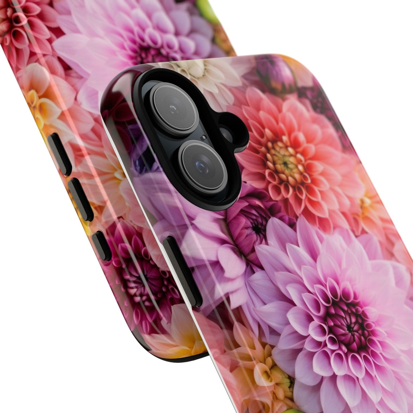 Floral iPhone Case, Tough Floral Phone Cover, Flower Pattern Case, Spring Design, Gift for Her, Durable Phone Accessory