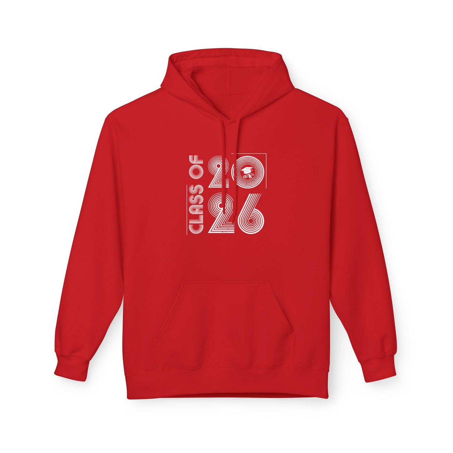 Class of 2026 Unisex Midweight Fleece Hoodie, Graduation Gift, Cozy Sweatshirt for Students, Trendy Class Hoodie, Casual Wear