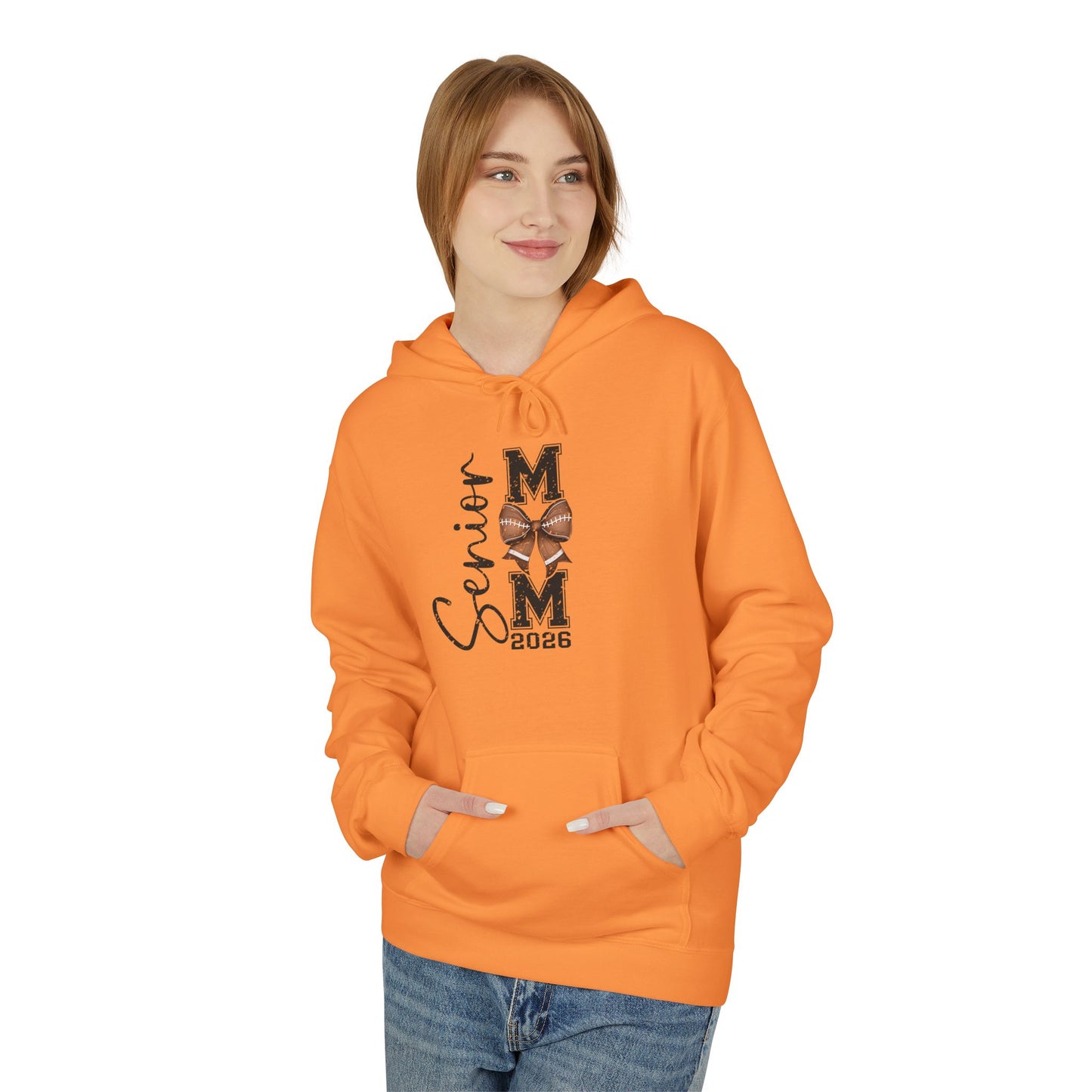 2026 Senior Football Mom, Fleece Hoodie,