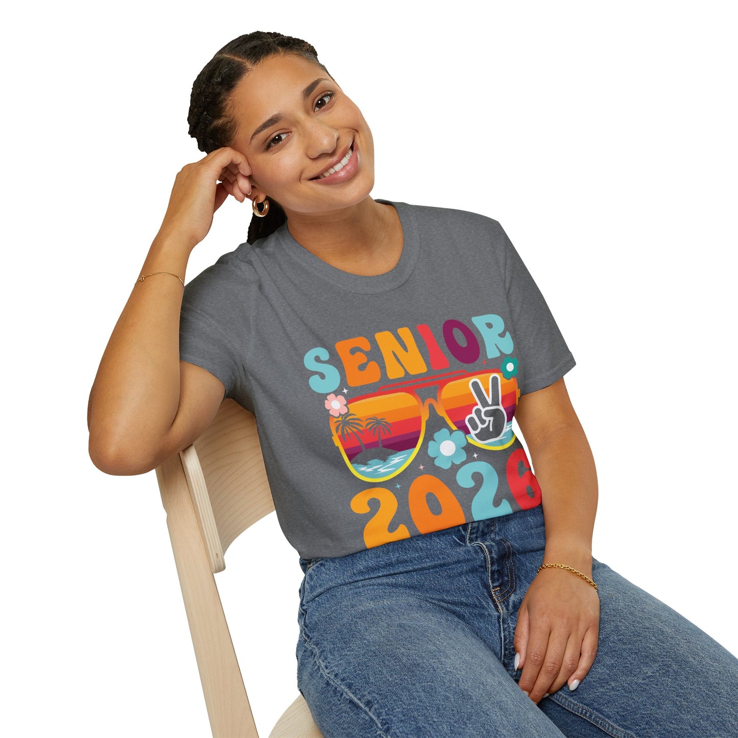 2026 Senior T-Shirt, Unisex Softstyle Tee, Graduation Gift, Summer Vibes Shirt, Class of 2026, Senior Celebration Apparel