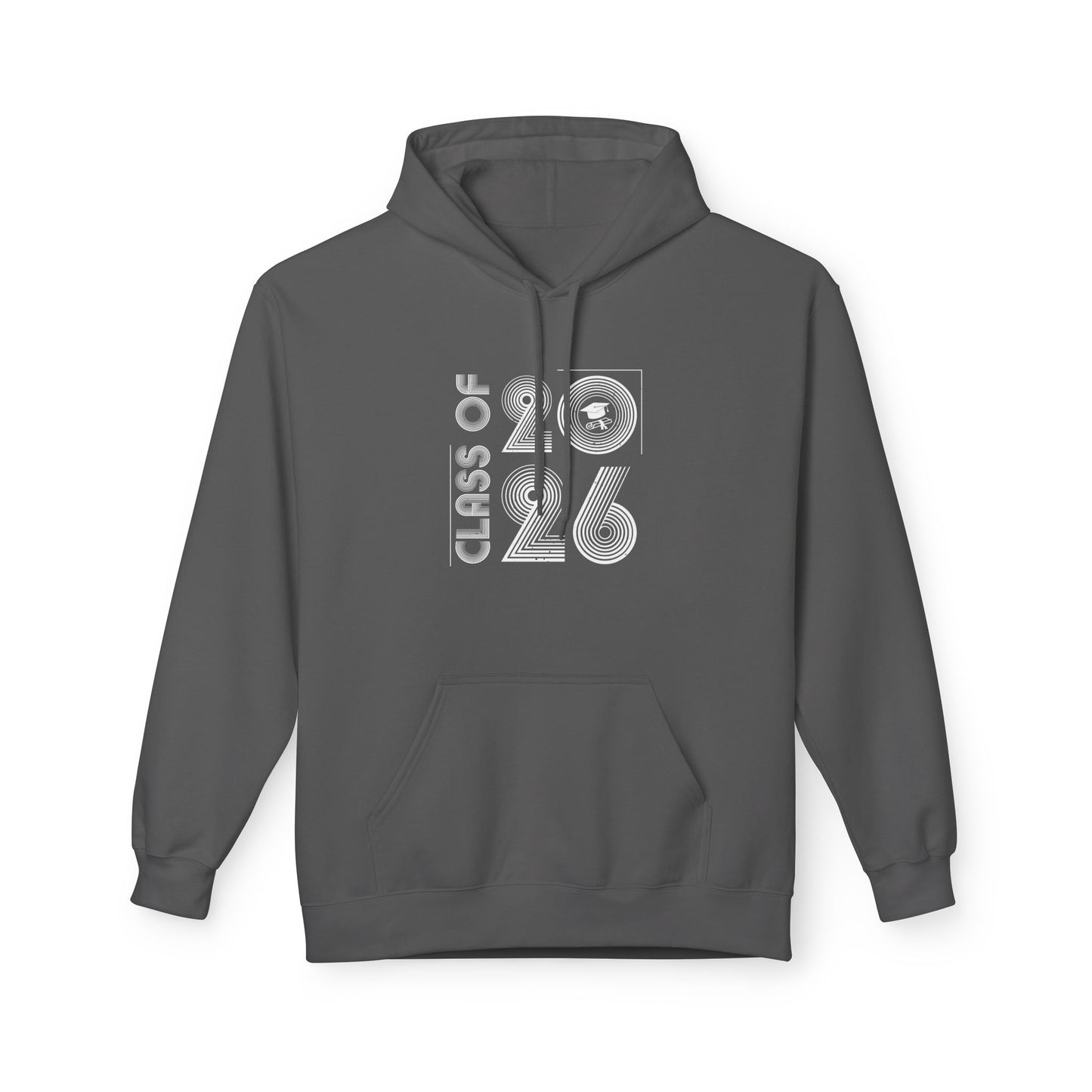 Class of 2026 Unisex Midweight Fleece Hoodie, Graduation Gift, Cozy Sweatshirt for Students, Trendy Class Hoodie, Casual Wear