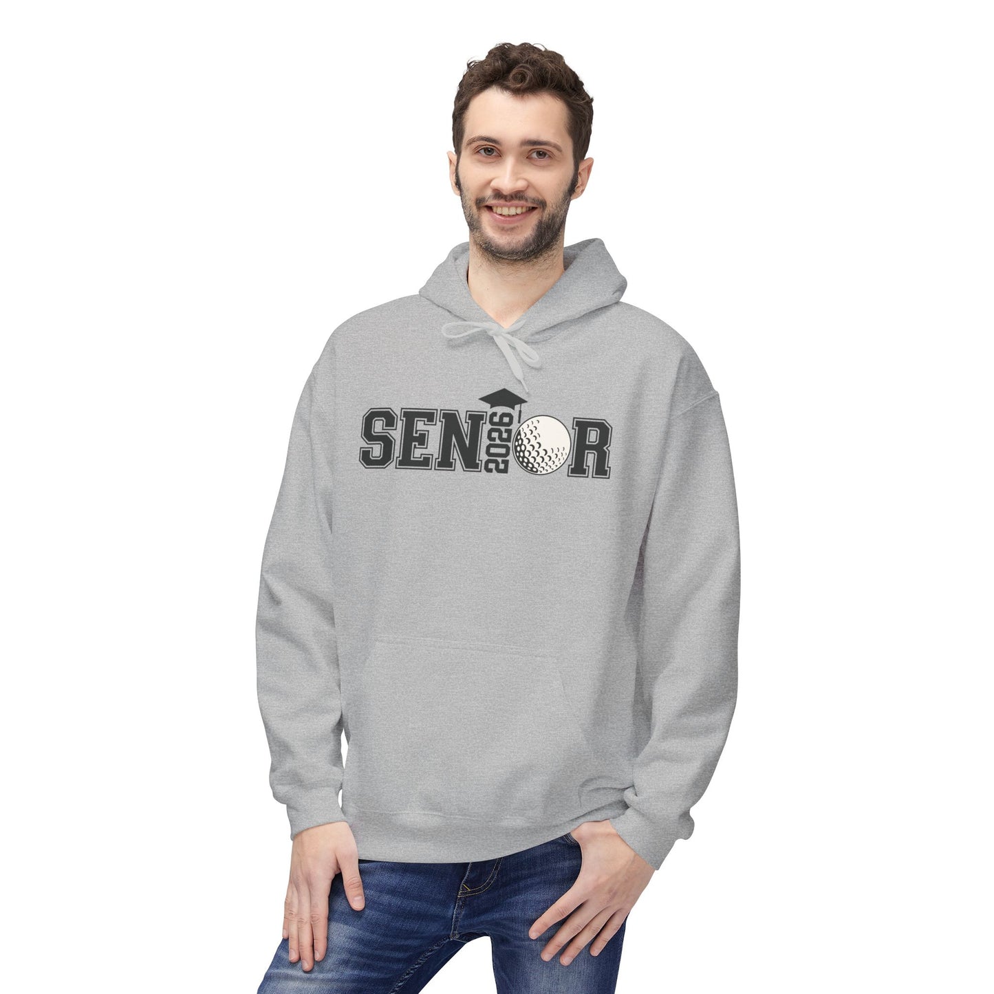 Senior- Golf Fleece Hoodie - Perfect for Graduates, Cozy Gift for Seniors, College Prep, Class of 2023, Warm and Stylish