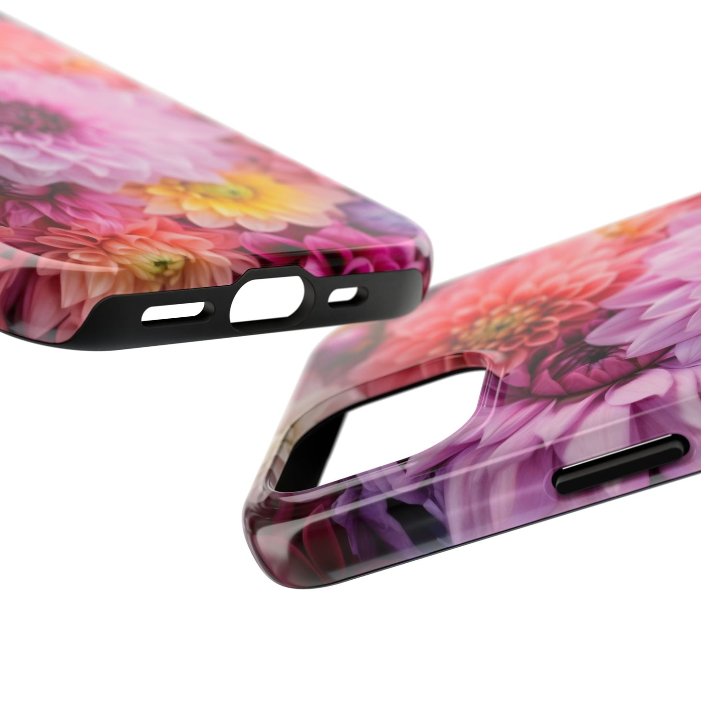 Floral Tough Phone Cases, Durable Phone Cover, Flower Print Case, Gift for Her, Spring Accessories, Custom Phone Case