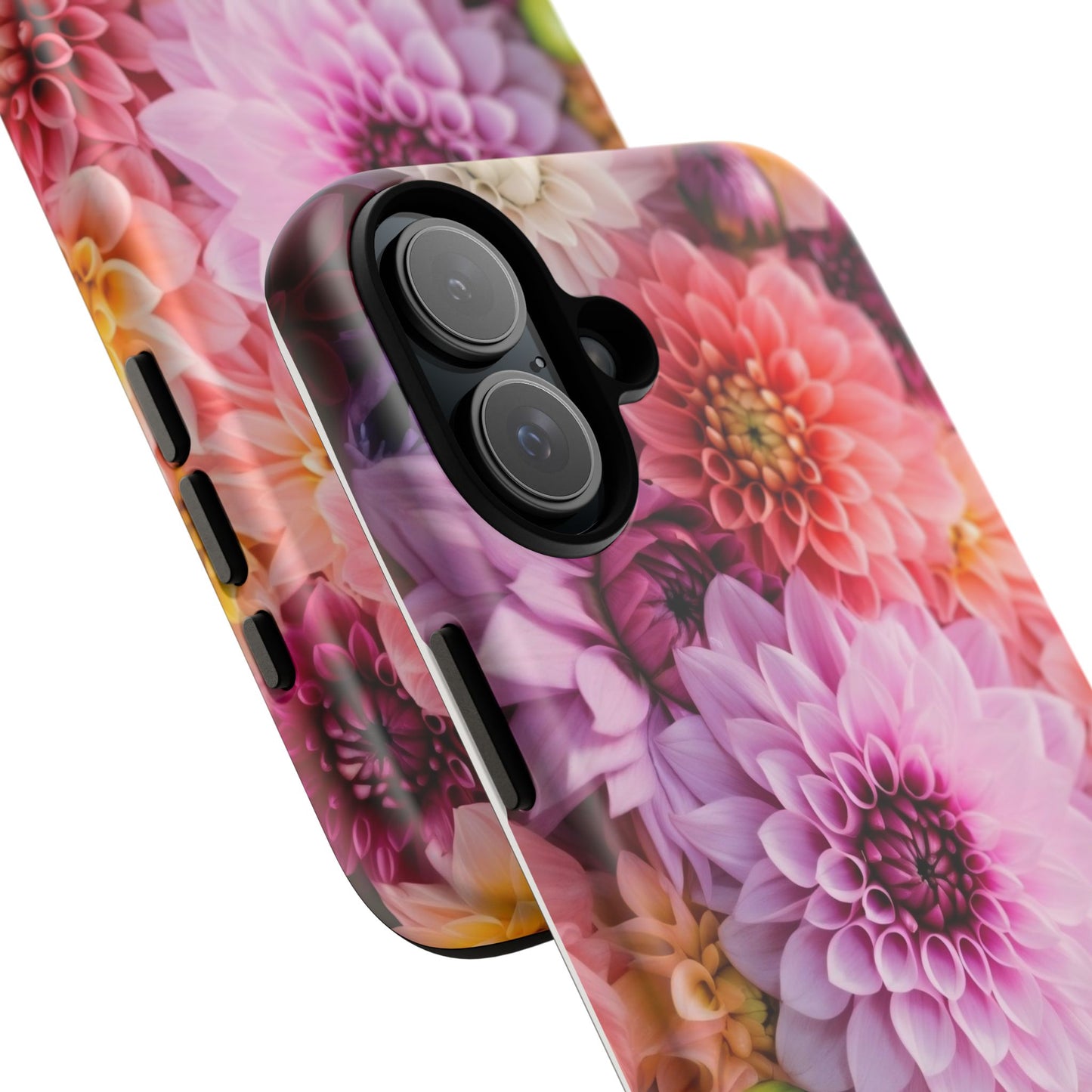 Floral iPhone Case, Tough Floral Phone Cover, Flower Pattern Case, Spring Design, Gift for Her, Durable Phone Accessory