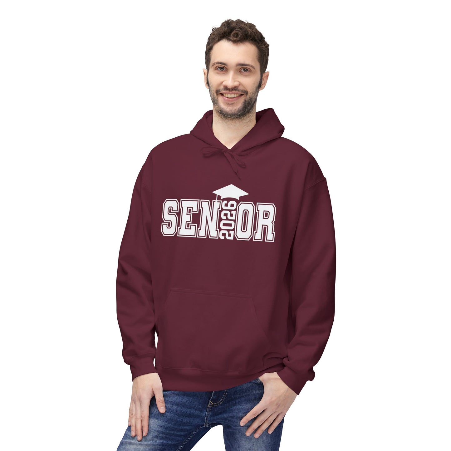 Senior Fleece Hoodie, Cozy Graduation Gift, Class of 2024 Sweatshirt, Unisex Hoodie, Senior Spirit Wear, Comfortable Casual Wear
