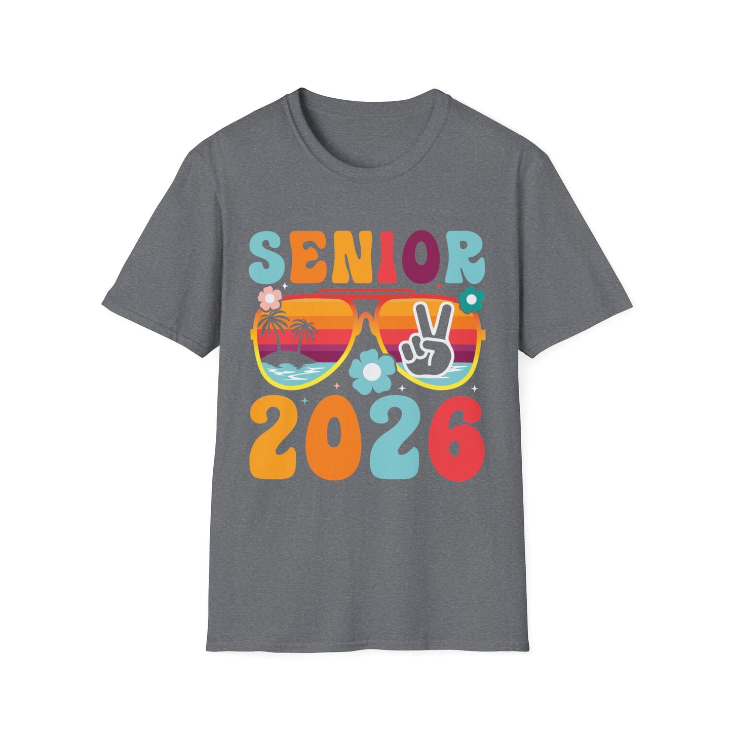 2026 Senior T-Shirt, Unisex Softstyle Tee, Graduation Gift, Summer Vibes Shirt, Class of 2026, Senior Celebration Apparel