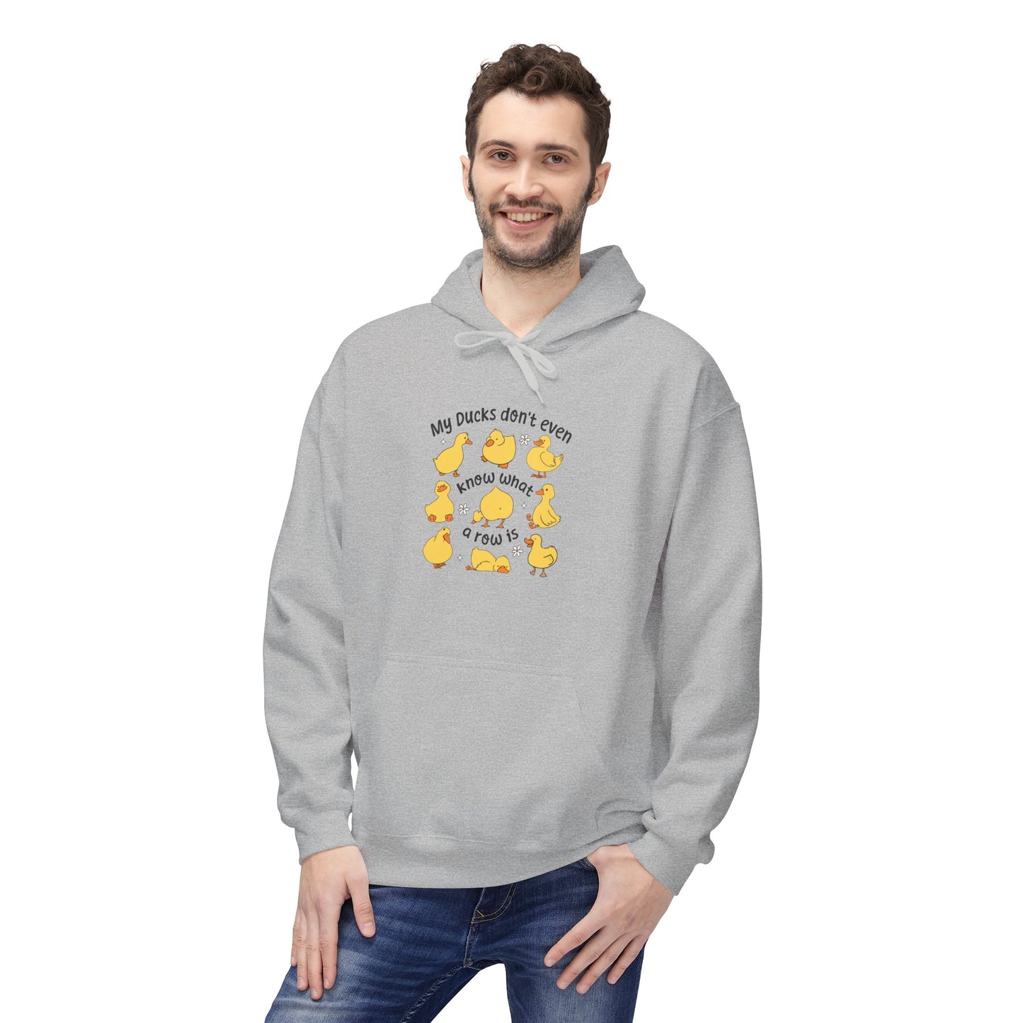 My Duck Didn’t Even Fleece Hoodie, Cozy Animal Lover Gift, Fun Birthday Present, Cute Casual Wear, Duck-Themed Apparel, Warm Hoodie
