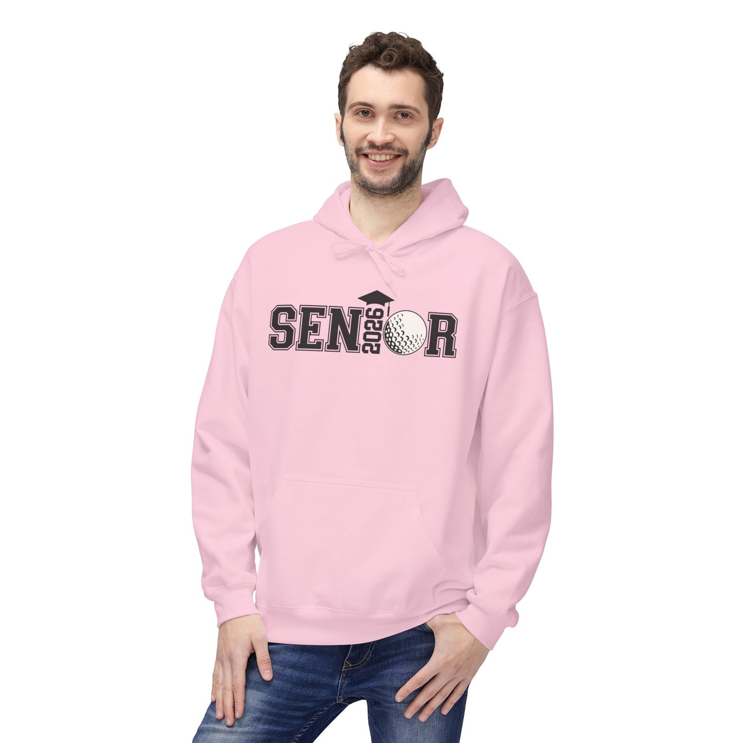 Senior- Golf Fleece Hoodie - Perfect for Graduates, Cozy Gift for Seniors, College Prep, Class of 2023, Warm and Stylish