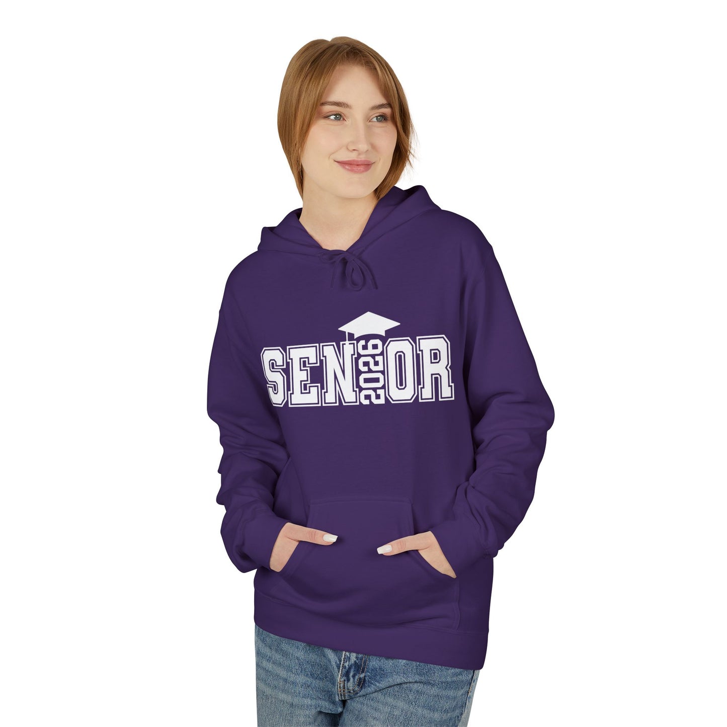 Senior Fleece Hoodie, Cozy Graduation Gift, Class of 2024 Sweatshirt, Unisex Hoodie, Senior Spirit Wear, Comfortable Casual Wear