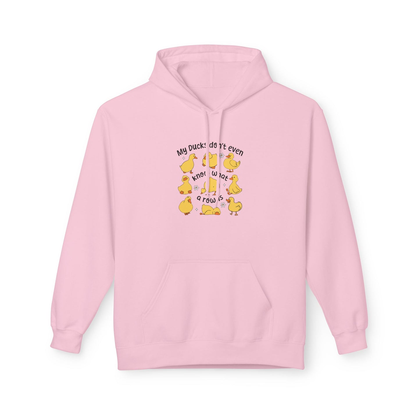 My Duck Didn’t Even Fleece Hoodie, Cozy Animal Lover Gift, Fun Birthday Present, Cute Casual Wear, Duck-Themed Apparel, Warm Hoodie